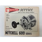 Garcia service boekje van Mitchell 600 series reel | manual