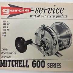 Garcia service boekje van Mitchell 600 series reel | manual