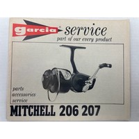 Garcia service booklet of Mitchell 206 207 spinning reel | manual