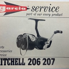 Garcia service boekje van Mitchell 206 207 molen