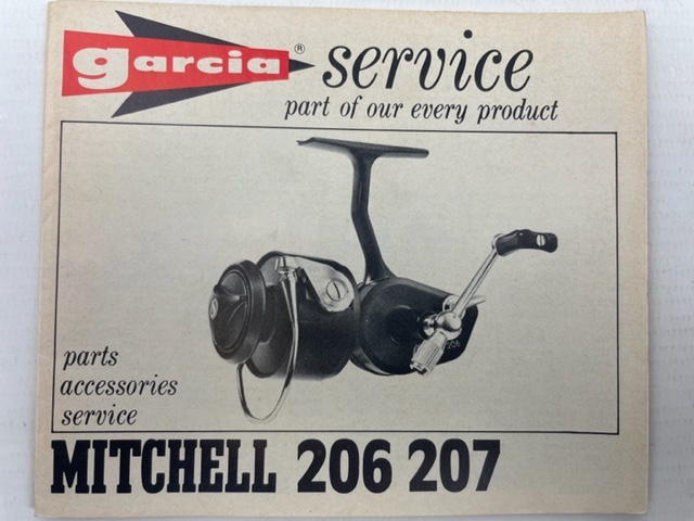Garcia service booklet of Mitchell 206 207 spinning reel | manual
