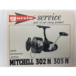 Garcia service boekje van Mitchell 302 N 303 N molen