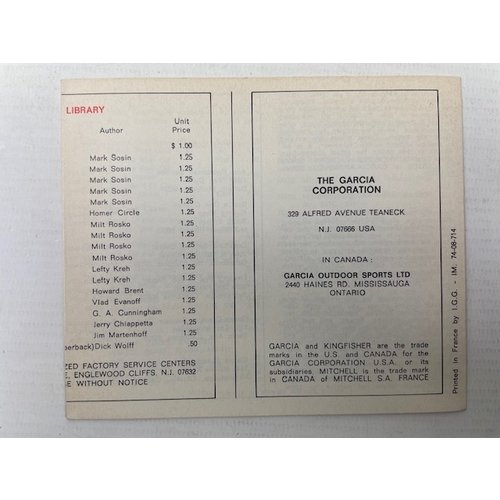 Garcia service boekje van Mitchell 302 N 303 N molen