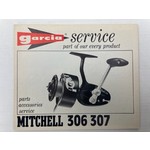 Garcia service boekje van Mitchell 306 307 spinning reel | manual