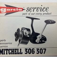 Garcia service boekje van Mitchell 306 307 spinning reel | manual