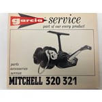 Garcia service boekje van Mitchell 320 321 spinning reel | manual