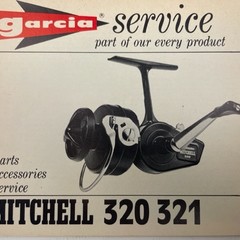 Garcia service boekje van Mitchell 320 321 spinning reel | manual