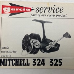 Garcia service boekje van Mitchell 324 325 spinning reel | manual