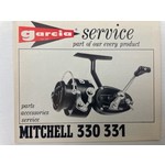 Garcia service boekje van Mitchell 330 331 spinning reel | manual