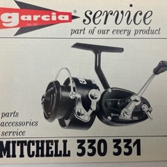 Garcia service boekje van Mitchell 330 331 spinning reel | manual