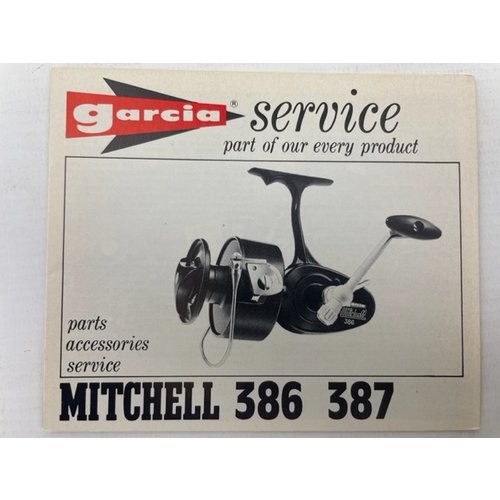 Garcia service boekje van Mitchell 386 387 spinning reel | manual