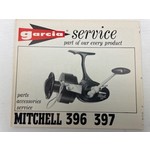 Garcia service boekje van Mitchell 396 397 spinning reel | manual