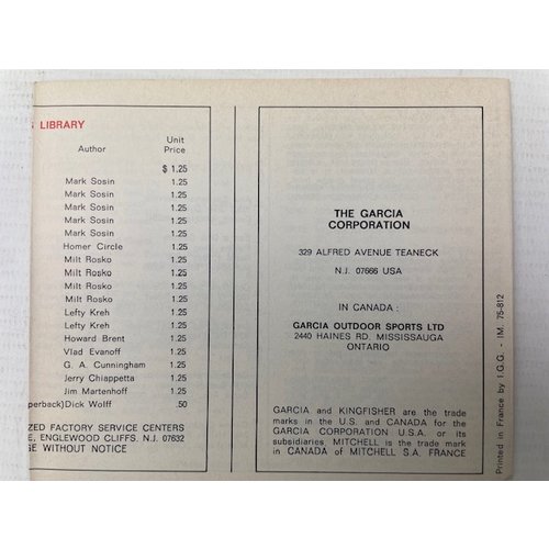Garcia service boekje van Mitchell 396 397 spinning reel | manual