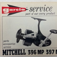 Garcia service boekje van Mitchell 396 MP 397 MP spinning reel | manual
