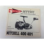 Garcia service boekje van Mitchell 400 401 spinning reel | manual