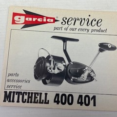 Garcia service boekje van Mitchell 400 401 molen