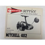 Garcia service boekje van Mitchell 402 spinning reel | manual