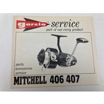 Garcia service boekje van Mitchell 406 407 spinning reel | manual