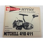Garcia service boekje van Mitchell 410 411 spinning reel | manual