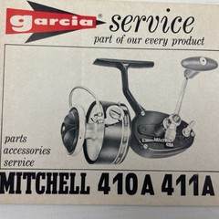 Garcia service boekje van Mitchell 410A 411A spinning reel | manual