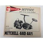 Garcia service boekje van Mitchell 440 441 spinning reel | manual