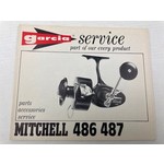 Garcia service boekje van Mitchell 486 487 spinning reel | manual