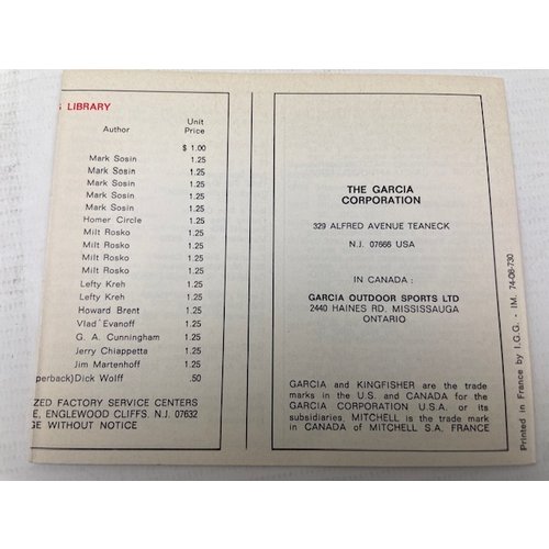 Garcia service boekje van Mitchell 486 487 spinning reel | manual