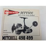 Garcia service boekje van Mitchell 498 499 spinning reel | manual