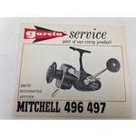 Garcia service boekje van Mitchell 496 497 spinning reel | manual