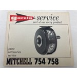 Garcia service boekje van Mitchell 710 vliegvisreel | USA - Copy