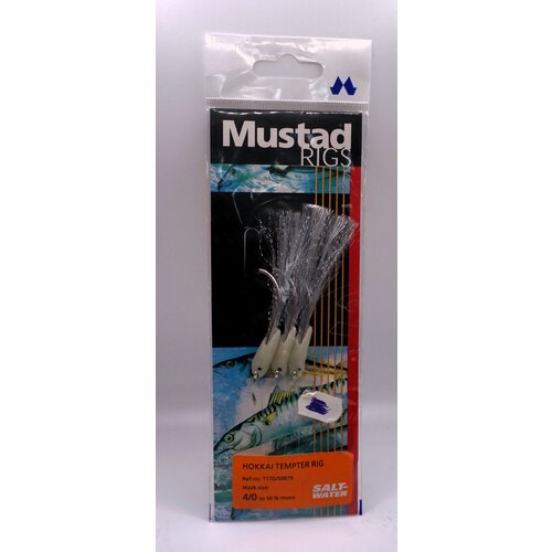 Mustad Hokkai Tempter | 4/0 | 3st | rig hook