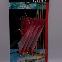 Mustad Red Flasher | 6/0 | 3st | rig hook