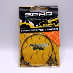 SPRO SPRO Finesse Spec  7 x 7 soft wire leader| 30 lbs | 30 cm| rigs