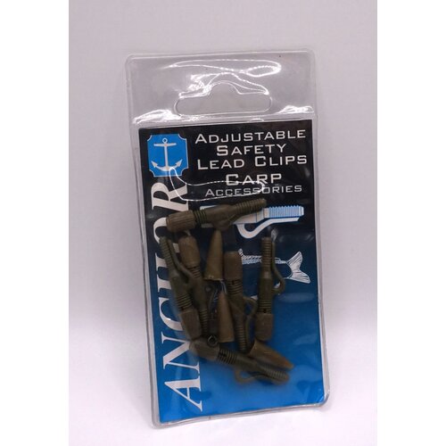 Anchor Adjustible Safety Lead clips Carp | 6 st