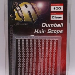 JRC JRC Dumbell Hair stops | Clear | 100 pcs