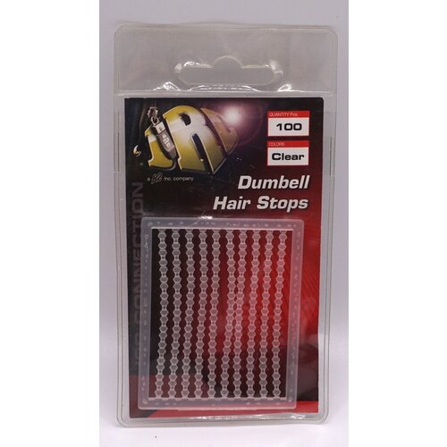 JRC JRC Dumbell Hair stops | Clear | 100 pcs