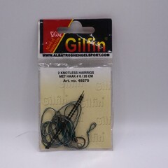 Albatros Gilfin Knotless hairrigs  with hook #6  | 2 st