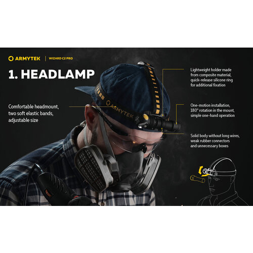 Armytek Armytek | Wizard C2 Pro | headlamp | 2500 lm