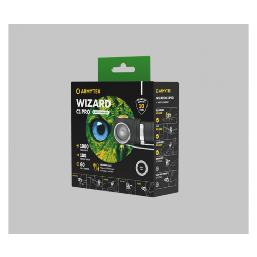 Armytek Armytek | Wizard C1 Pro  Magnet USB | Headlamp | Flashlight