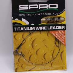 SPRO SPRO Titanium  wire leader| 90 lbs | 30 cm