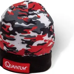 Quantum | Winter cap | black/red camouflage