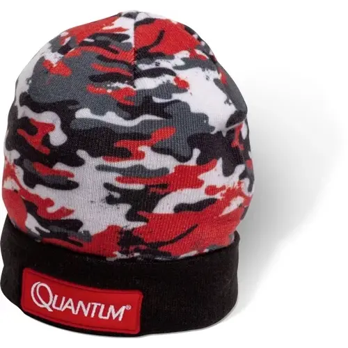 Quantum |  Wintercap | zwart/rood camou