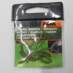 Fox adaptateur de tige camouflage vert/marron/withy/courbe s'adapte | 10 pièces