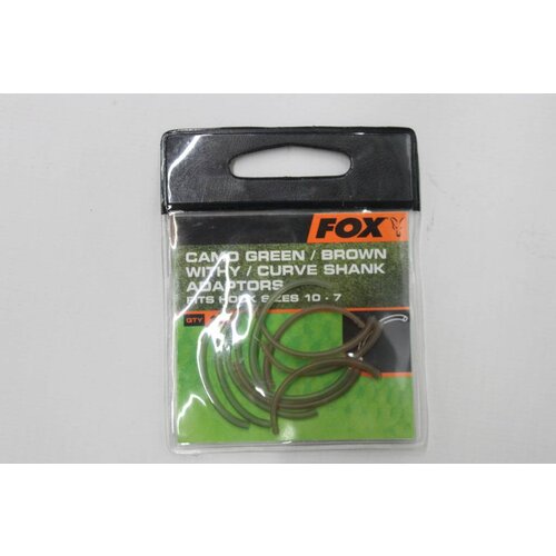 Fox adaptateur de tige camouflage vert/marron/withy/courbe s'adapte | 10 pièces