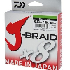DAIWA Daiwa | J-Braid x8 | gevlochten lijn 150 m | Chartreuse