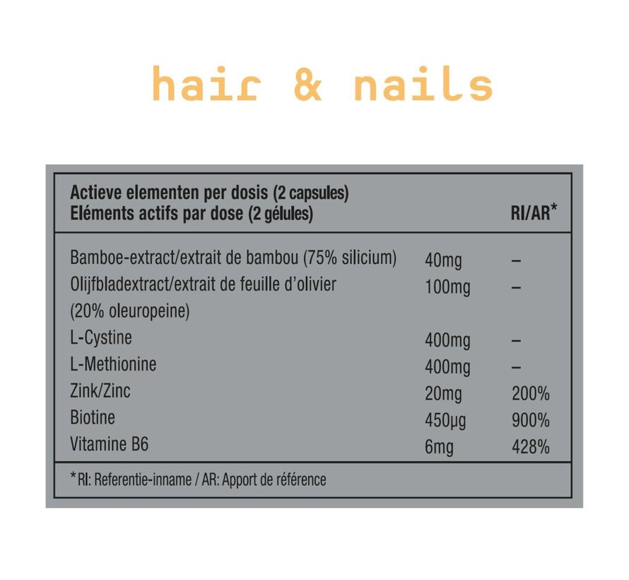 HAIR & NAILS 09 - VITAMINE - CURE 204 CAPSULES
