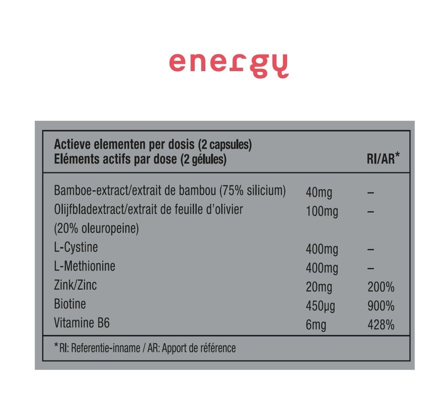 ENERGY 06 - VITAMINE - GOBELET 40 CAPSULES