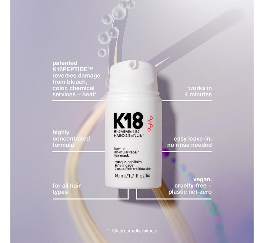 K18 Leave-In Molecular Repair Hair Mask 50ml