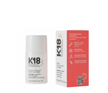 K18 HAIR K18 Leave-In Molecular Repair Hair Mask 15ml