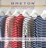BretonStripe Shirt lange mouwen Jeans-Naturel